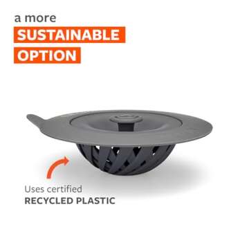 Full Circle Sinksational Sink Strainer with Stopper, Gray