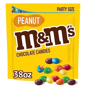 M&M'S Peanut Milk Chocolate Candy Bulk Pack - 38 oz Party Size