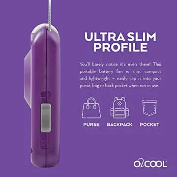 O2COOL Portable Necklace Fan for Ultimate Cooling