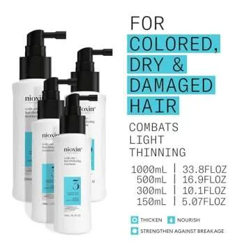Nioxin System 3 Scalp + Hair Thickening Treatment- Serum for Damaged Hair with Light Thinning, 3.4 oz (Packaging May Vary)