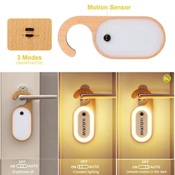 Leapair Motion Sensor Night Light with Message Board