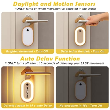 Leapair Motion Sensor Night Light with Message Board