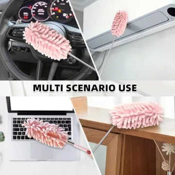 Compact Car Interior Duster with Telescopic Extension