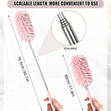 Compact Car Interior Duster with Telescopic Extension