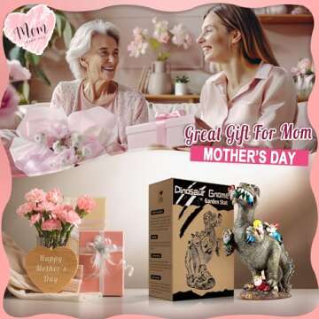 14" SOWSUN Dinosaur Garden Gnomes - Outdoor Decor