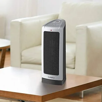 Lasko 5309 Ceramic Tower Heater Quiet Adjustable Thermostat
