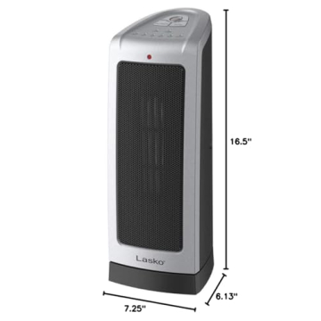 Lasko 5309 Ceramic Tower Heater Quiet Adjustable Thermostat
