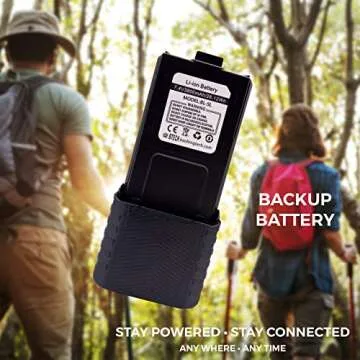 BTECH BL-5L 3800mAh USB-C Charging Li-ion Battery Pack, High Capacity Extended Battery for UV-5X3, BF-F8HP, and BaoFeng UV-5R Series Radios (BL-5 Battery Series)