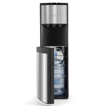 5 Gallon Water Dispenser, Bottom Loading Hot Cold Water Cooler, 3 Temperature Settings, Empty Bottle...
