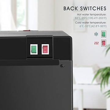 5 Gallon Bottom Loading Water Cooler with Hot Cold Options