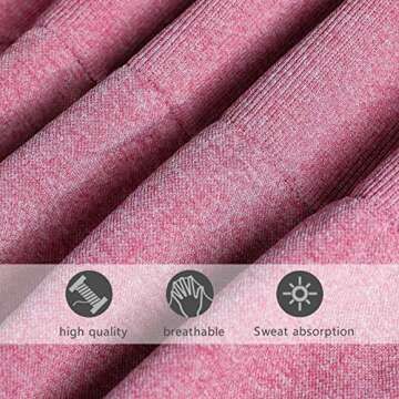 JOJOANS Women's Workout Outfit 2 Pieces Seamless Yoga Workout Set High Waist Leggings with Sports Bra Gym Clothes Sets Pink S