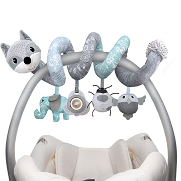 Car Seat Toys Newborn Toys Stroller Toys, Baby Toys 0-3 Months Infant Toys 0-6 Months, Baby Sprial T...