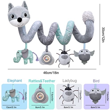 Engaging Car Seat Toys for Infants with Music and Safety