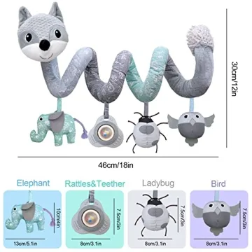 Engaging Car Seat Toys for Infants with Music and Safety