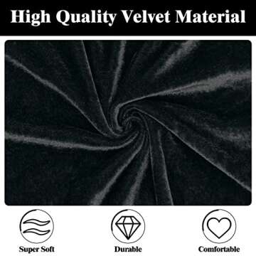 Sarfel Hooded Velvet Cloak Cape for Halloween & Cosplay