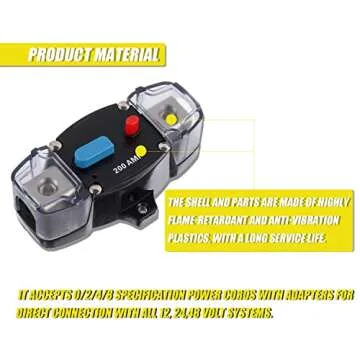 EPLZON 200A Circuit Breaker for Cars RVs Marine