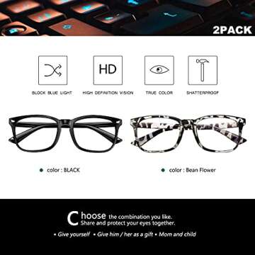 Wearpro Blue Light Blocking Glasses for Comfort and Style