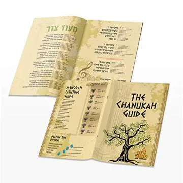 Hanukkah Menorah Complete Set - Menorah - Candles - Dreidels - Chanukah Guide