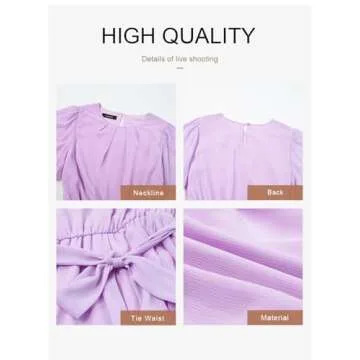 Stylish Dokotoo Women's Chiffon A-Line Mini Dress