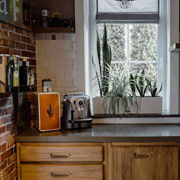 Goo-Ki Vintage Retro Brass Zinc Alloy Cabinet Handles - 3.78''(96mm) Hole Center Cabinet Pull Hardware for Bedroom, Kitchen, 6 Pack