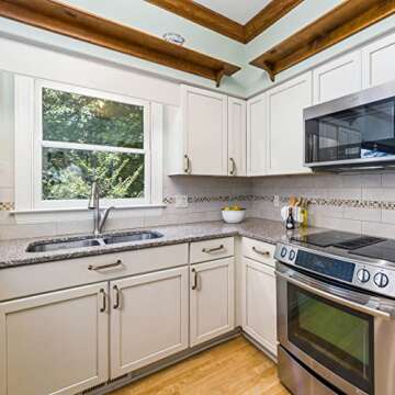 Goo-Ki Vintage Retro Brass Zinc Alloy Cabinet Handles - 3.78''(96mm) Hole Center Cabinet Pull Hardware for Bedroom, Kitchen, 6 Pack