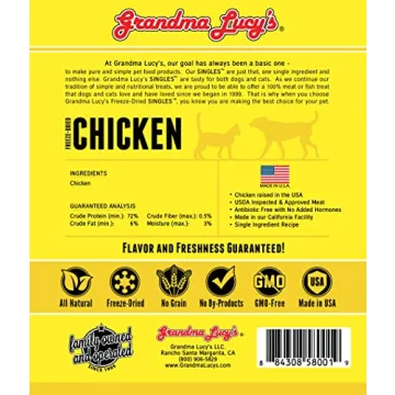 Grandma Lucy's Singles Chicken Pet Treats – Grain-Free & Delicious