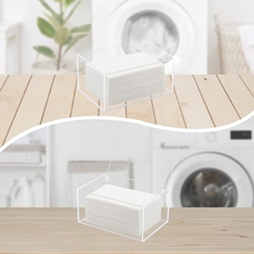 Watpot Acrylic Dryer Sheet Holder - Laundry Room Organizer