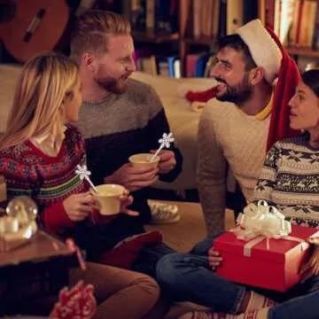 SiliFine 30 Pcs Snowflake Coffee Stirrers Winter Stir Sticks Cocktail Drink Swizzle Sticks Reusable Beverage Stirrer Hot Cocoa Chocolate Bar Supplies for Home Party Decor(White)