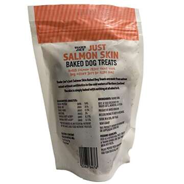 Trader Joe's Just Salmon Skin Baked Dog Treats 2oz -Pack of 2