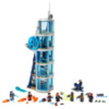 LEGO Marvel Avengers: Avengers Tower Battle 76166 Collectible Building Toy with Action Scenes and Su...
