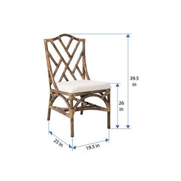 Kouboo Rattan Dining Chair Set of 2 for Stylish Seating