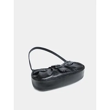 Chic Verdusa Women's Pleated Hobo Bag - Black