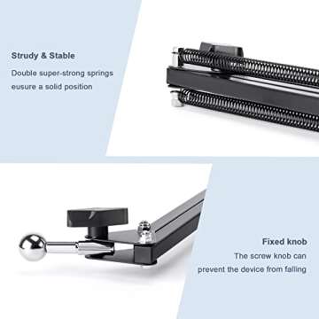 Klsniur Cell Phone Holder, Universal Phone Stand Clip Lazy Bracket Flexible Articulating Arm Phone Mount Compatible with iPhone 15 14 13 12 11 Pro Xs Max XR X 8 7 6, Samsung