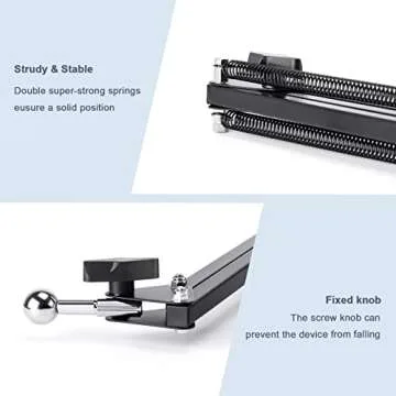 Klsniur Cell Phone Holder with Articulating Arm