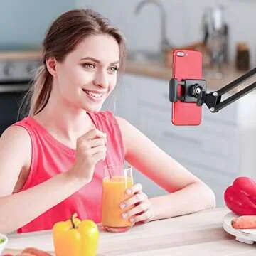 Klsniur Cell Phone Holder with Articulating Arm