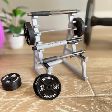 Zuukhard Squat Rack Pen Holder Fun Desk Accessories for Office Funny Pen Holder for Men Desk Mini Pe...
