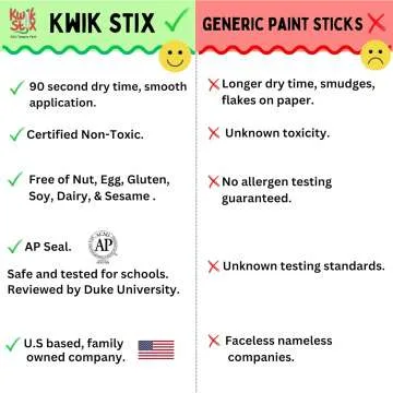 Kwik Stix Paint Sticks - 24 Washable Colors for Kids