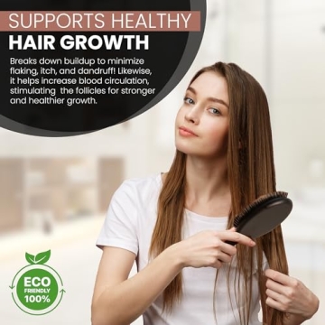 Premium Handmade Boar-Nylon Hair Brush for All Hair Types