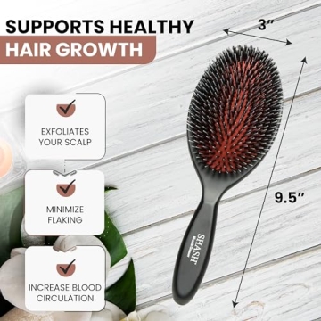 Premium Handmade Boar-Nylon Hair Brush for All Hair Types