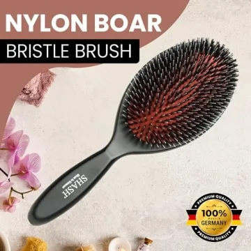 Premium Handmade Boar-Nylon Hair Brush for All Hair Types