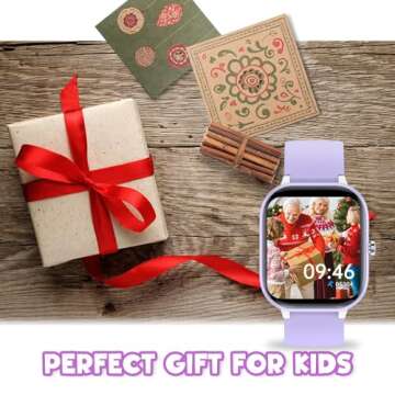 ZURURU Kids Smart Watch for Boys Girls Teens Gifts Idea for 6-14 Years Old, Kids Fitness Tracker Sleep Monitor Step Counter Stop Watch Pedometer Alarm Clock DIY Watch Face Touch Screen