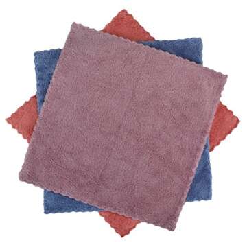 HOPESHINE Face Makeup Remover Cloths Wash Towels Facial Cleaning Wipes Reusable Soft for Sensitive Skin Erase Mascara, Eyeliner, Foundation Lipstick 12 inch X 12 inch