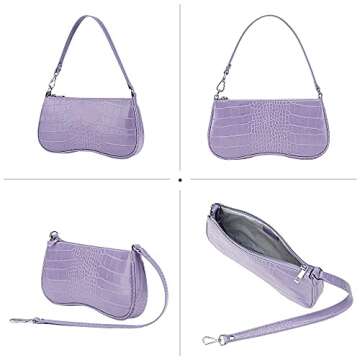 JW PEI Women's Eva Shoulder Handbag (Light Purple)