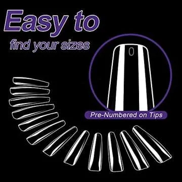 NXJ INFILILA Coffin Nail Tips, 240PCS for Salon DIY