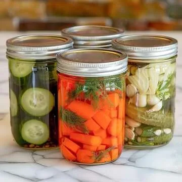 ComSaf Wide Mouth Mason Jars 16 oz - 8 Pack, Pint Glass Jars with Lids and Seal Bands, Canning Jars for Pickling, Jam, Jelly, Honey, Salad, Desert, Shower Wedding Favors, DIY Candles Decor