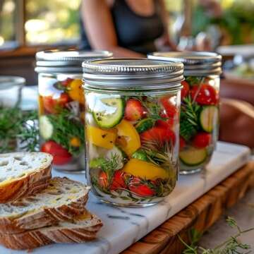 ComSaf Wide Mouth Mason Jars 16 oz - 8 Pack, Pint Glass Jars with Lids and Seal Bands, Canning Jars for Pickling, Jam, Jelly, Honey, Salad, Desert, Shower Wedding Favors, DIY Candles Decor