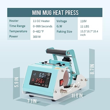 Compact PYD Life Mini Mug Heat Press Machine for Sublimation