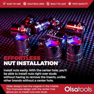 Olsa Tools Magnetic Socket Insert Set - 10pc Metric
