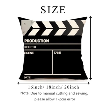 4TH Emotion Home Movie Theater Pillow Covers Set of 4