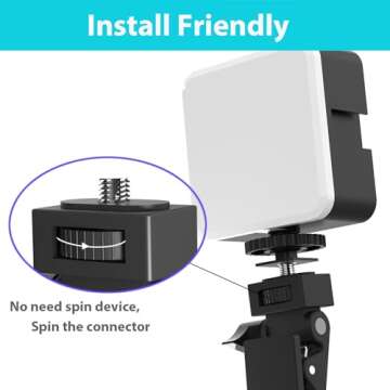 Wowcati Selfie Light Clip Attachment Only, Ring Light Clip Adpater Replacement, Zoom Light Clip on Part for Phone iPhone Laptop Tripod Computer